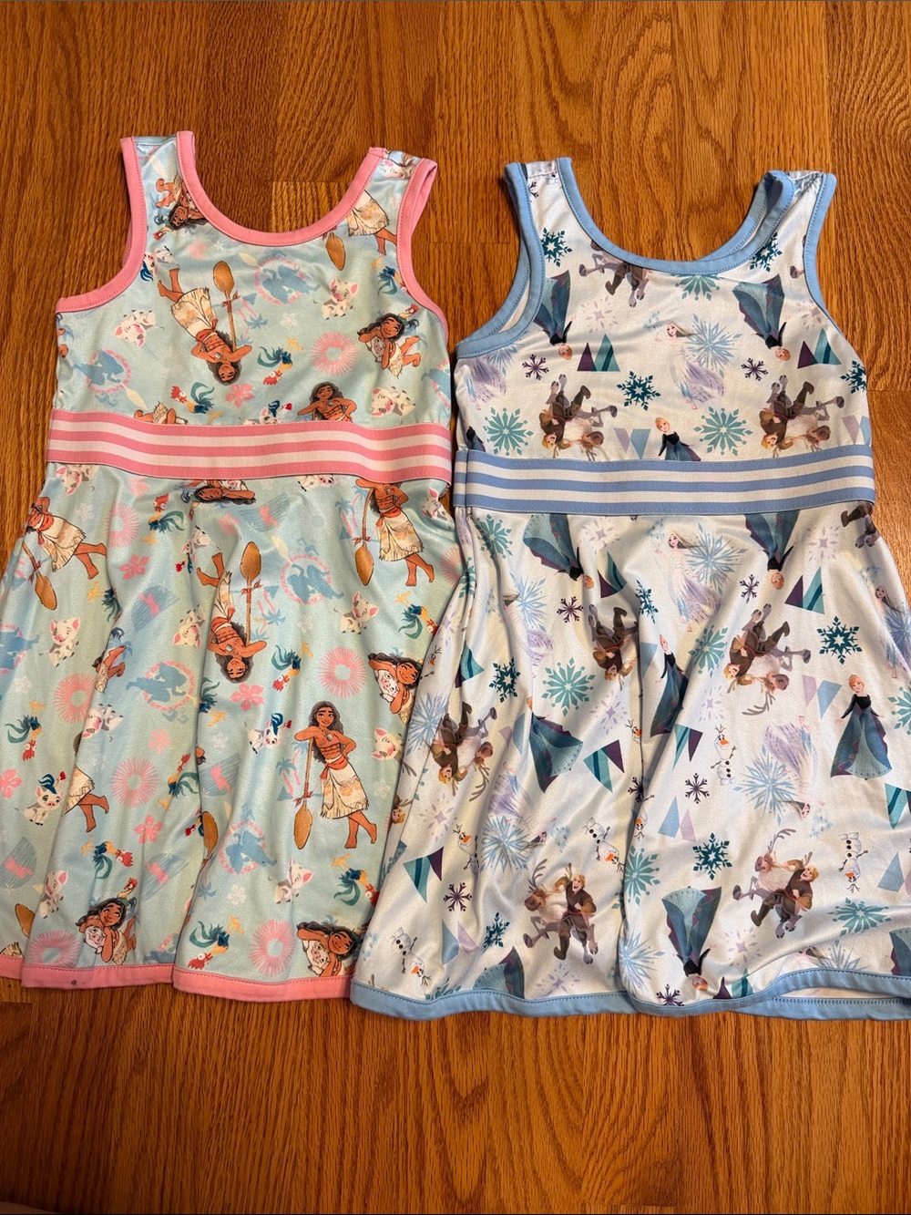 Disney Moana & Frozen fit and flare dresses